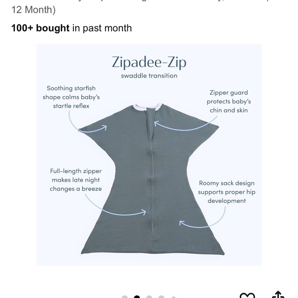 Zipadee-Zip Kids Pajamas Sleep Sack - Gray